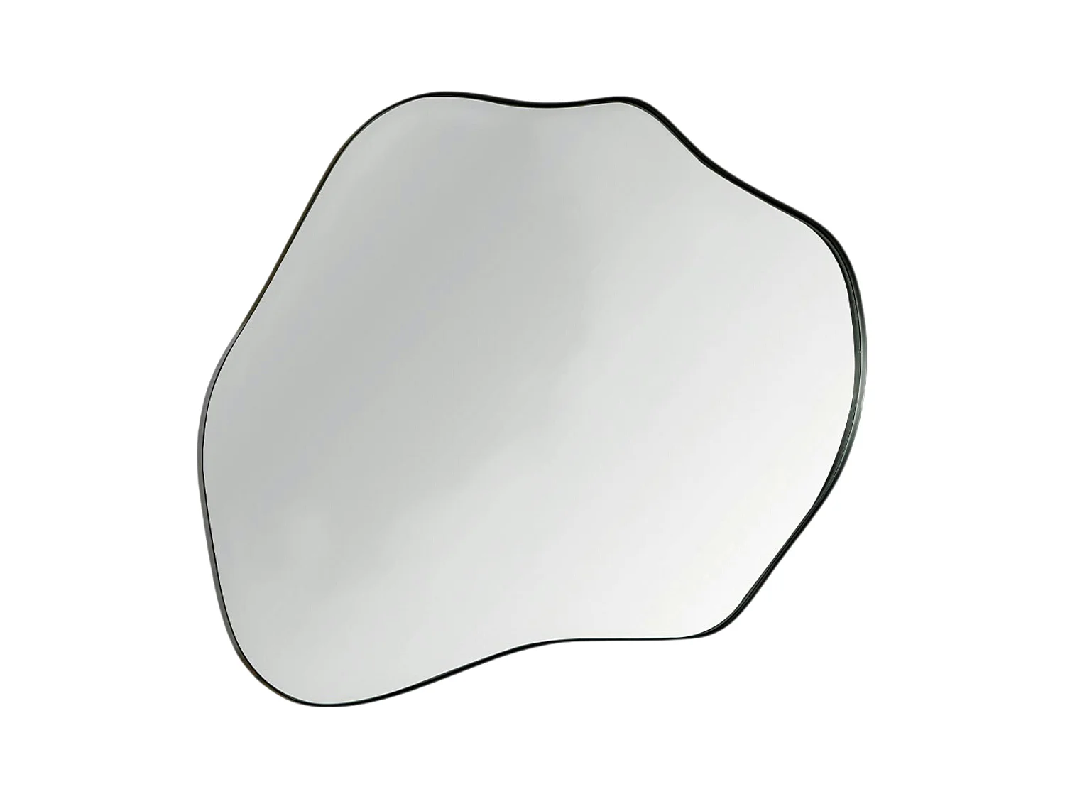 Miroir design organique - bords noirs BRIG