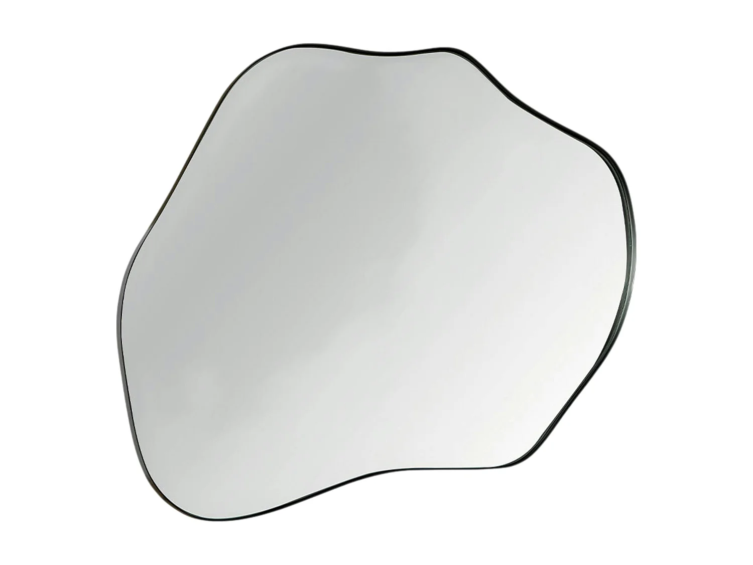 Miroir design organique - bords noirs BRIG