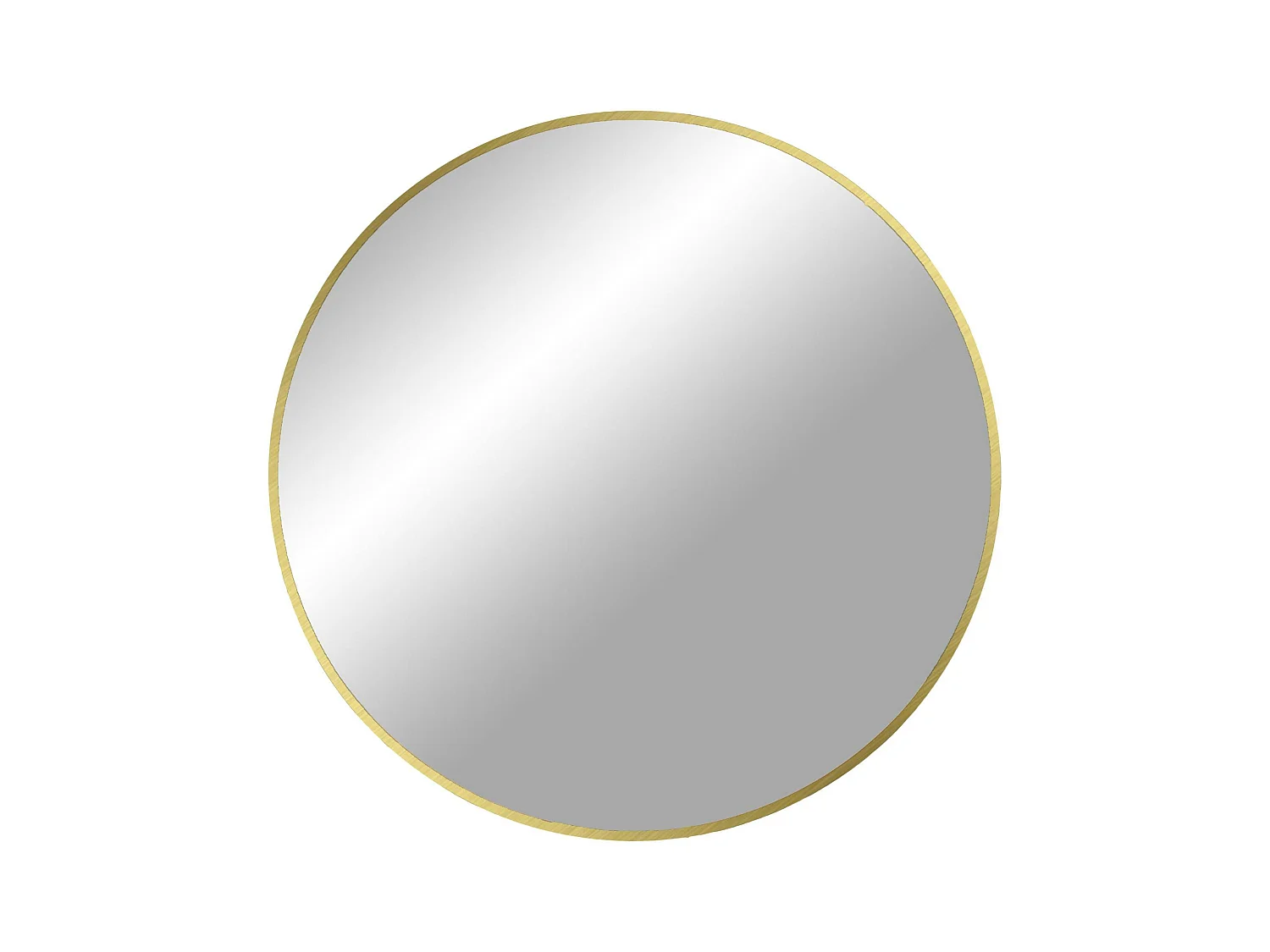 Miroir rond avec cadre en aluminium doré ø80 cm SEOUL