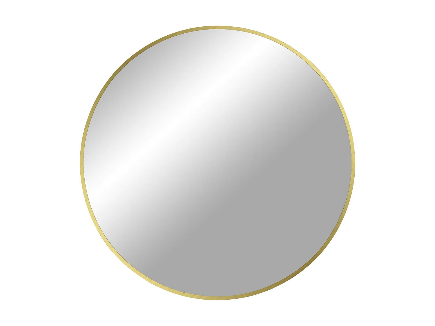 Miroir rond avec cadre en aluminium doré ø80 cm SEOUL