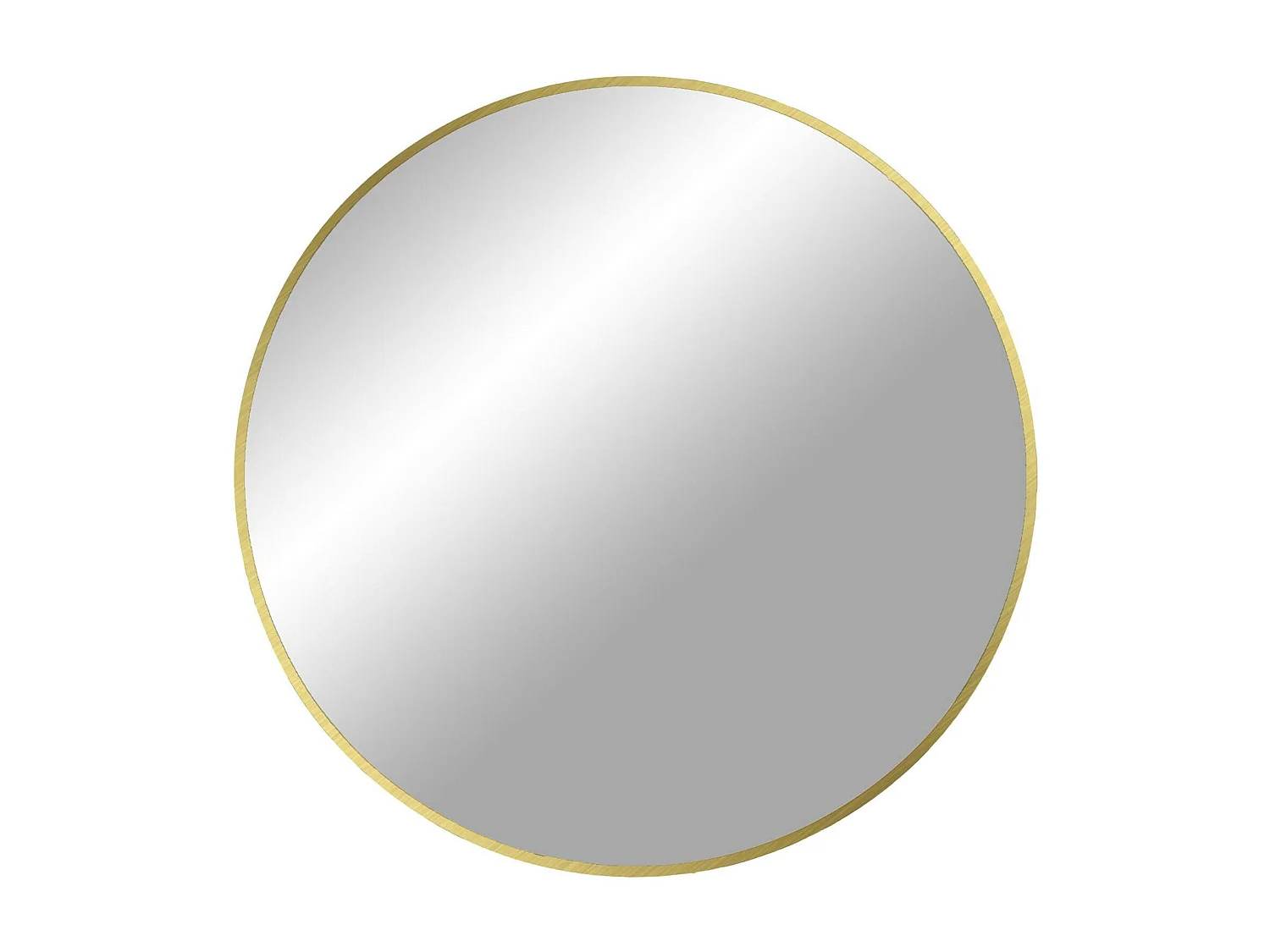 Miroir rond avec cadre en aluminium doré ø60 cm SEOUL