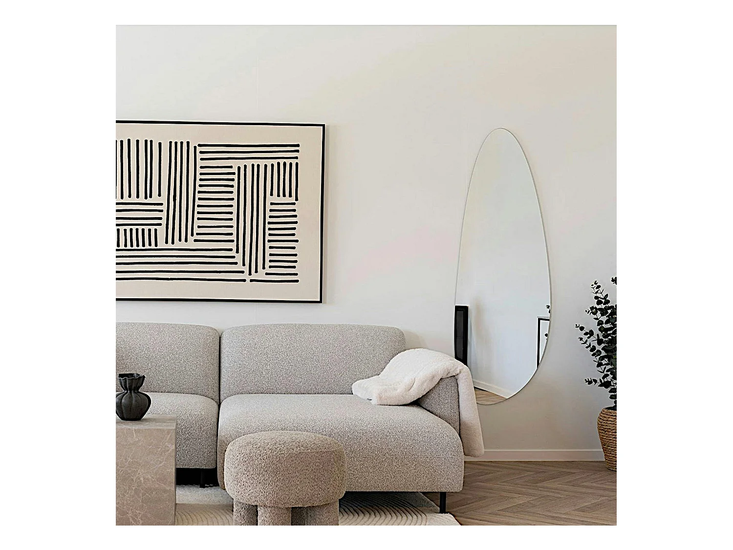 Miroir organique 57x160 cm SEOUL