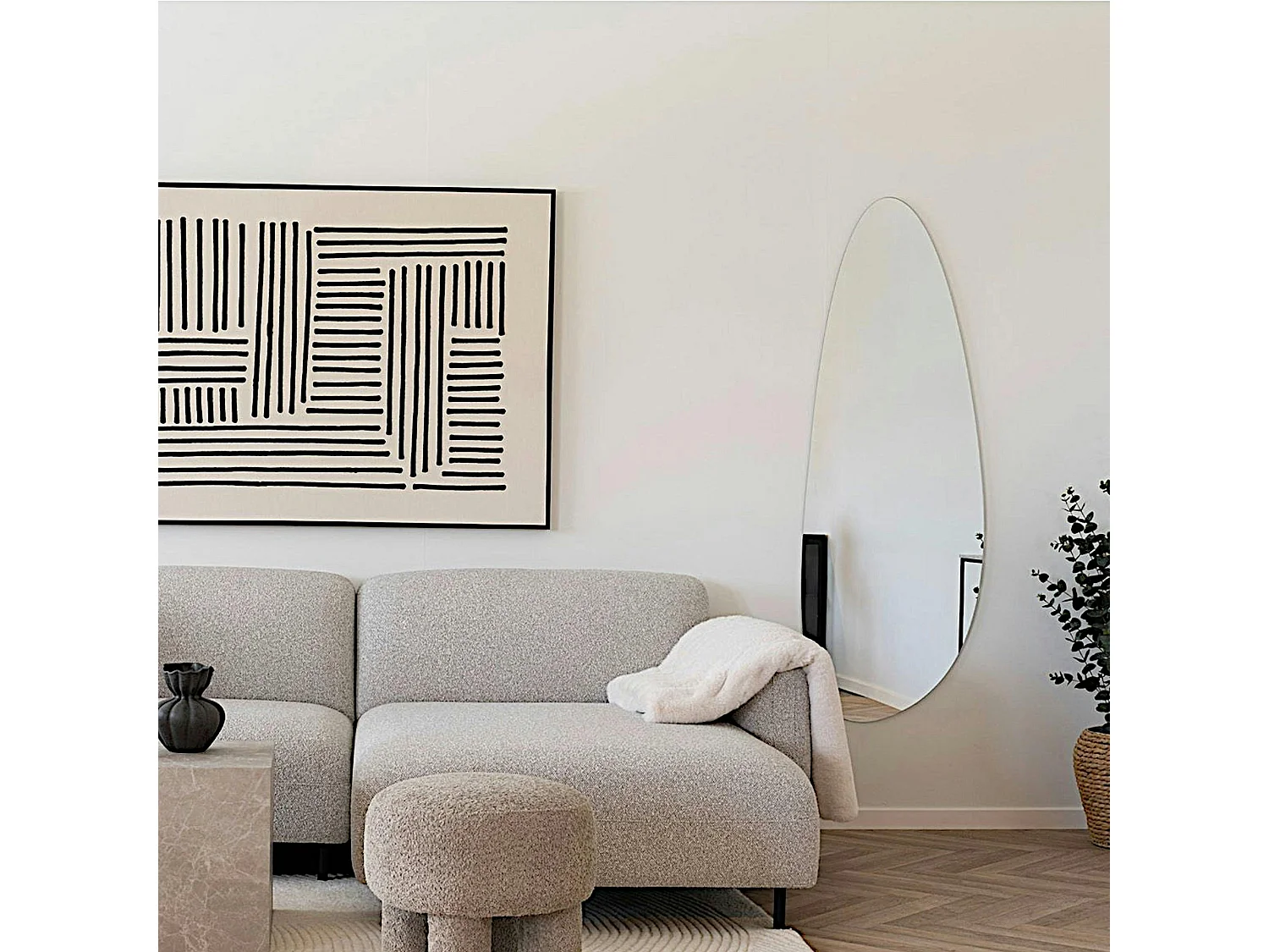 Miroir organique 57x160 cm SEOUL