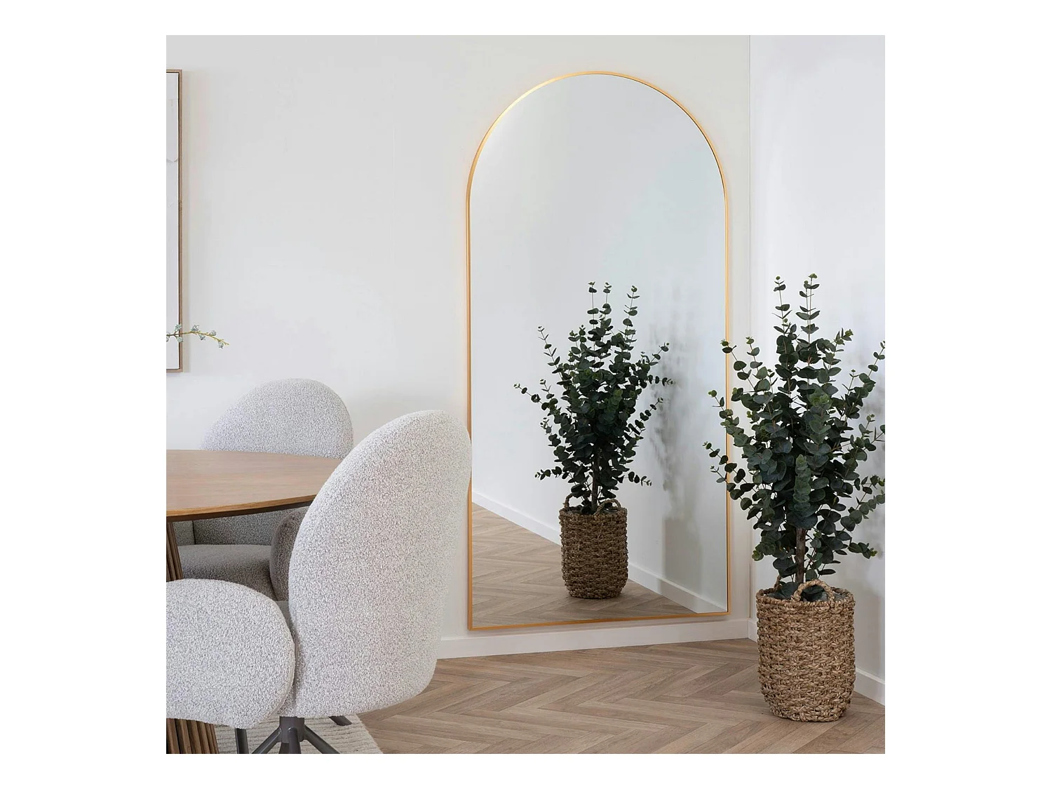 Miroir arche avec cadre doré 90x180 cm SEOUL