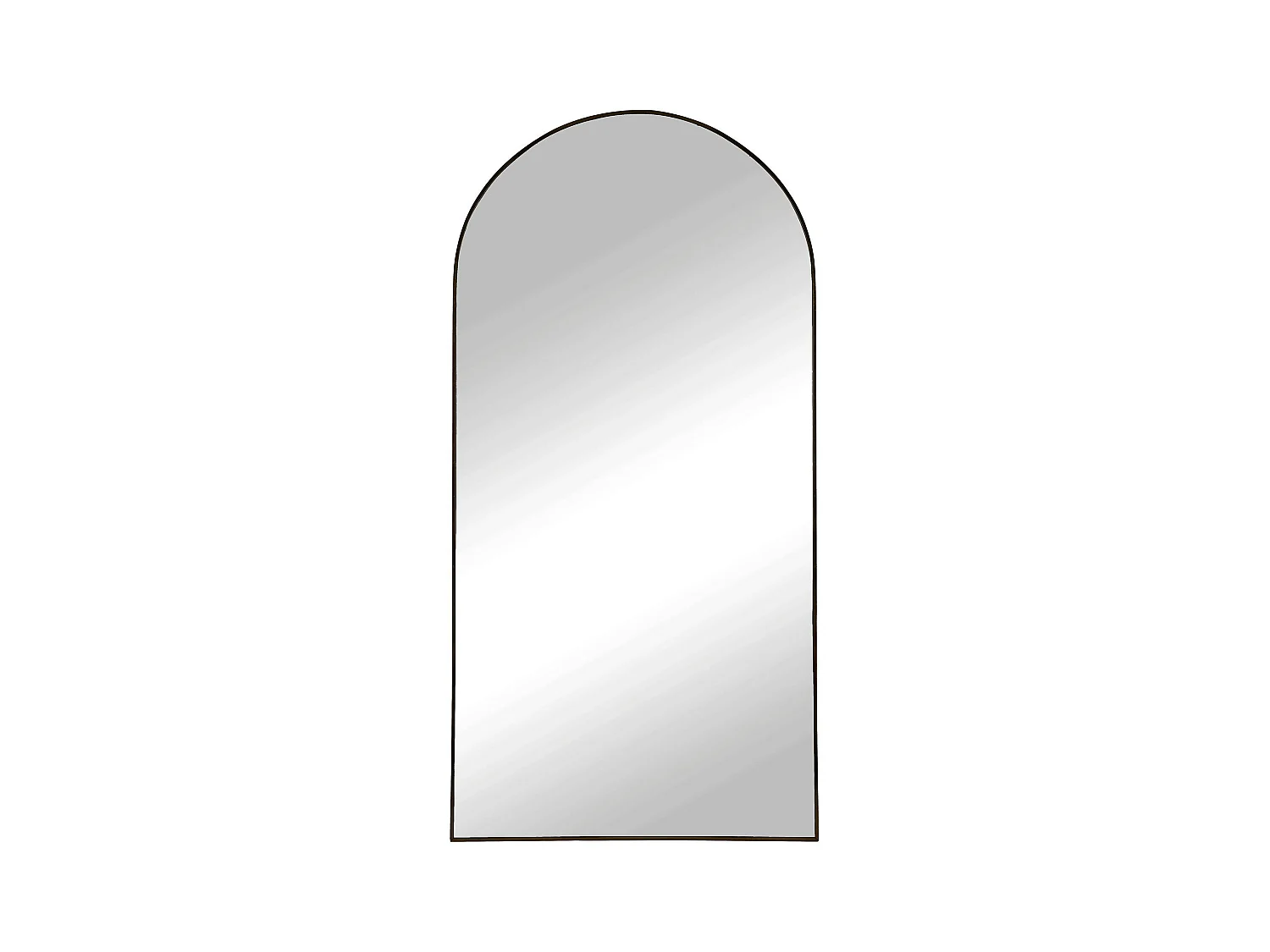Miroir arche avec cadre noir 90x180 cm SEOUL