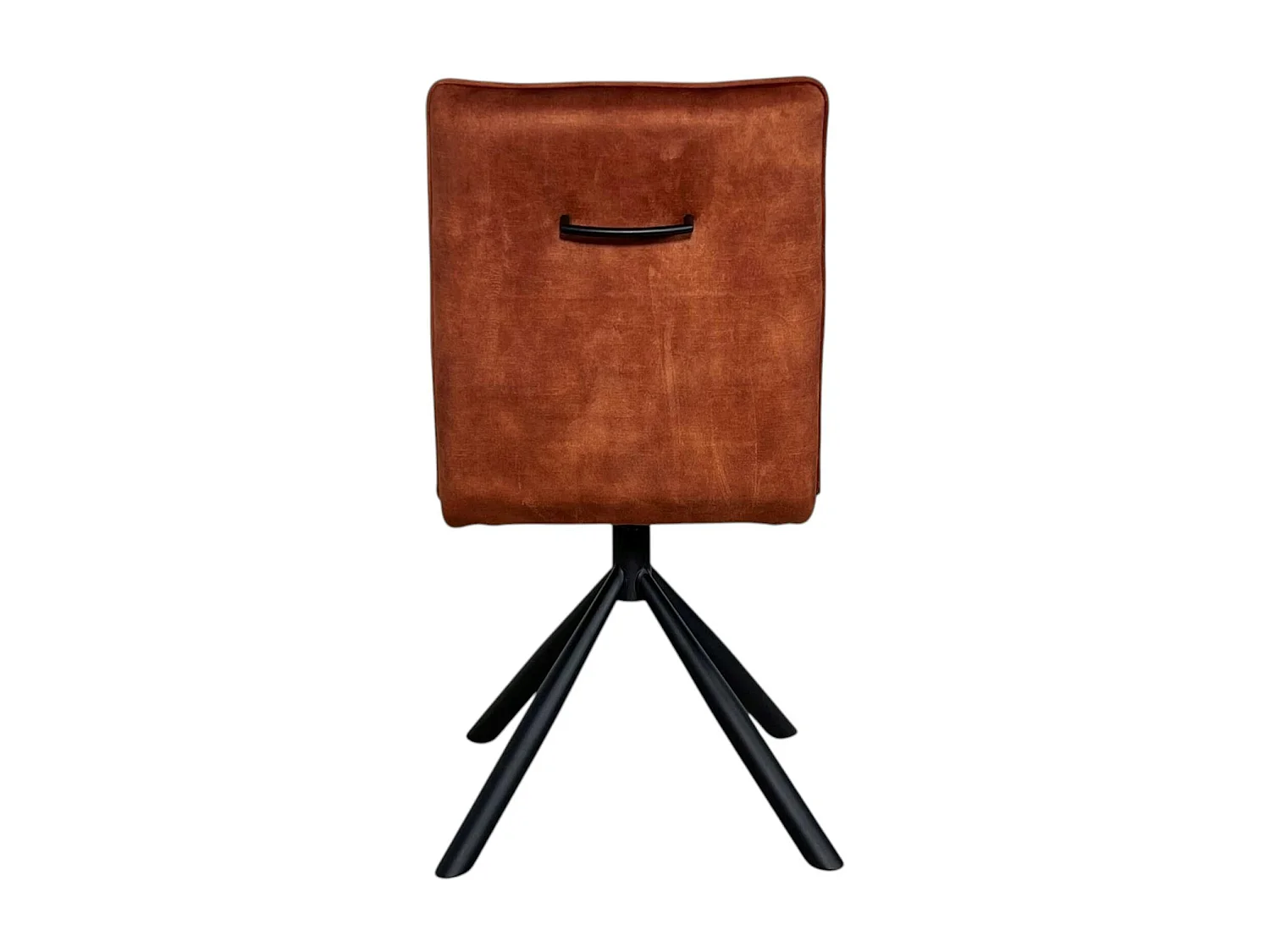 Chaise rotative tissu rouille (lot de 2) IENA