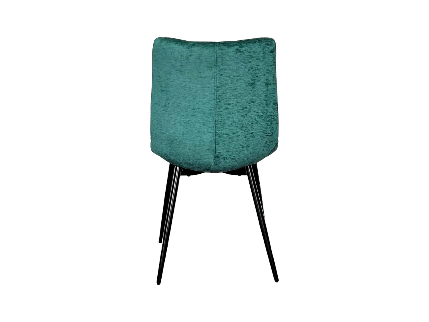 Chaise en velours lagon motif damier (lot de 2) PALERME