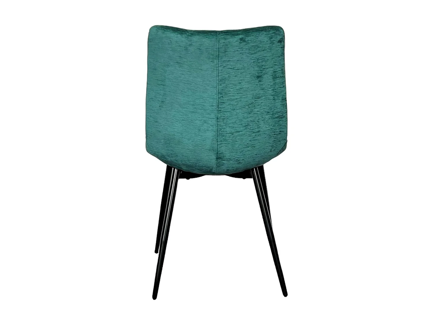 Chaise en velours lagon motif damier (lot de 2) PALERME