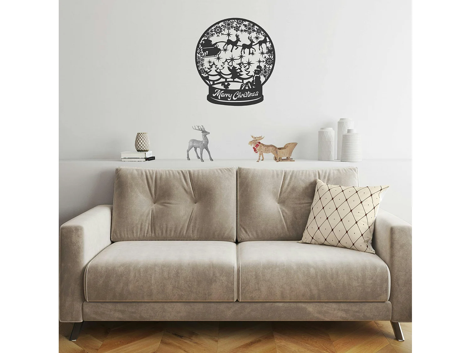 Coussin crème – motifs losanges marrons IZMIR