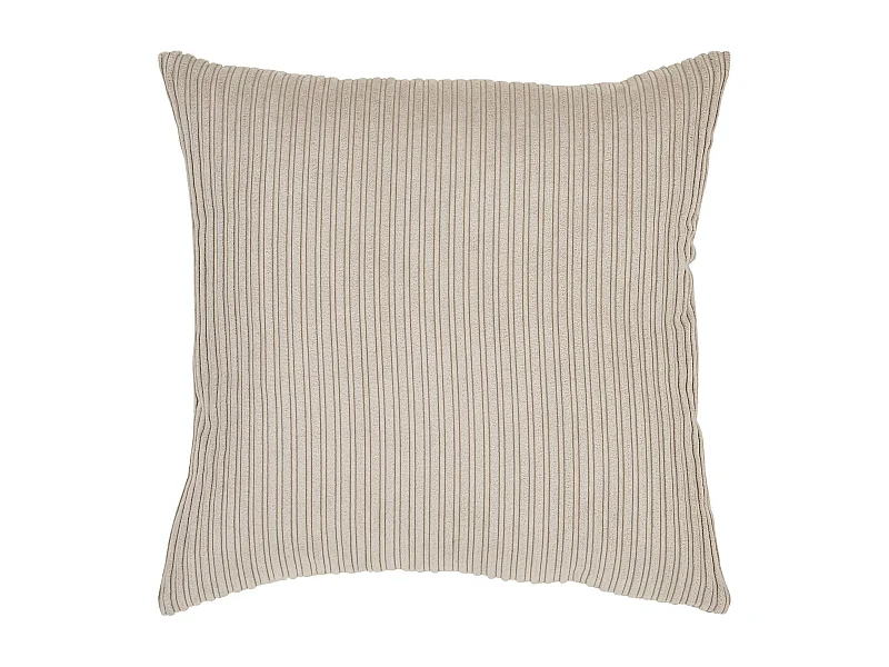 Coussin de canapé beige, motif linéaire BRUGES