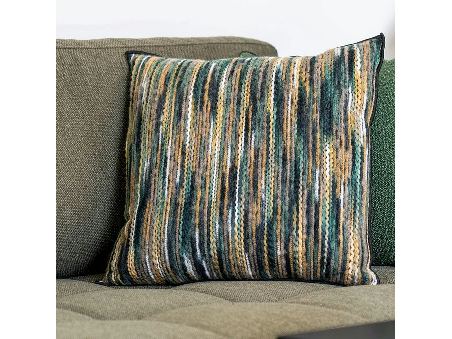 Coussin déco avec tons mélangés BRUGES