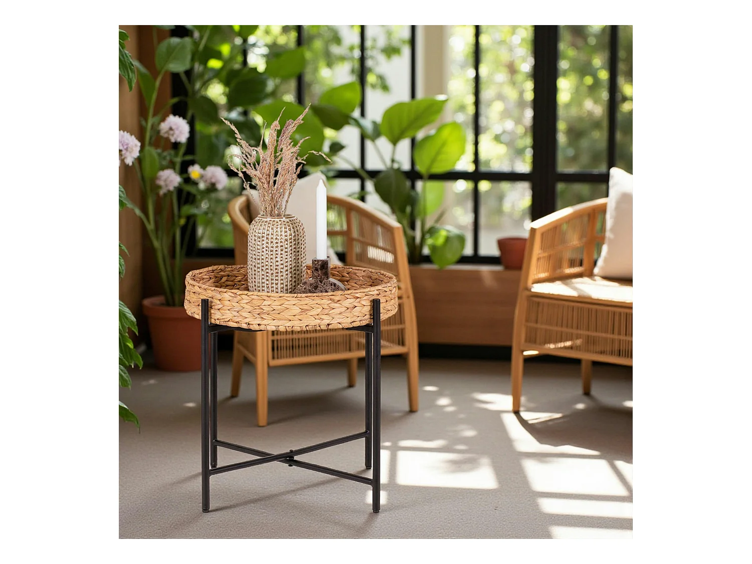 Table d’appoint canapé – plateau Jacynthe d'eau BRUGES