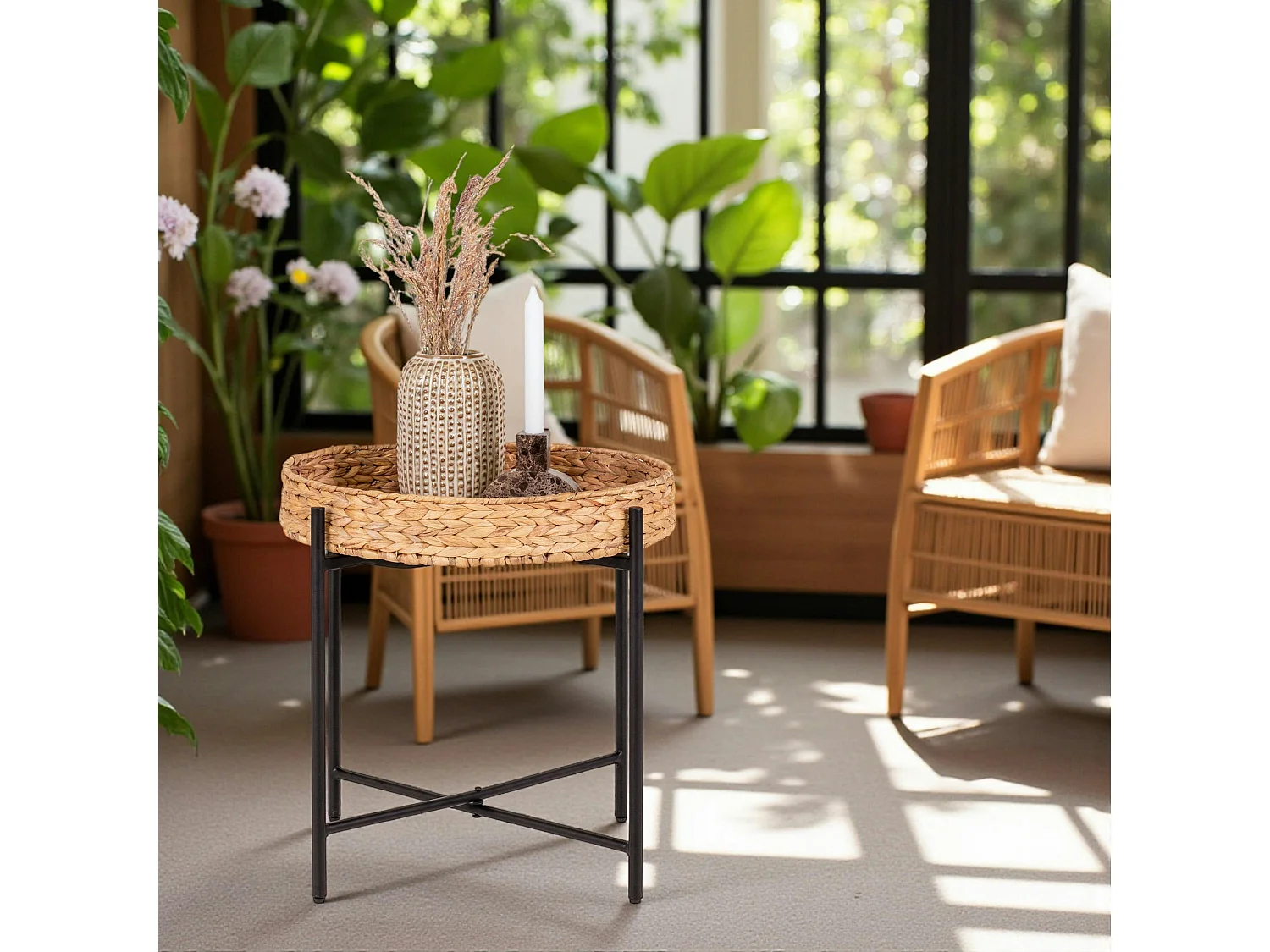 Table d’appoint canapé – plateau Jacynthe d'eau BRUGES