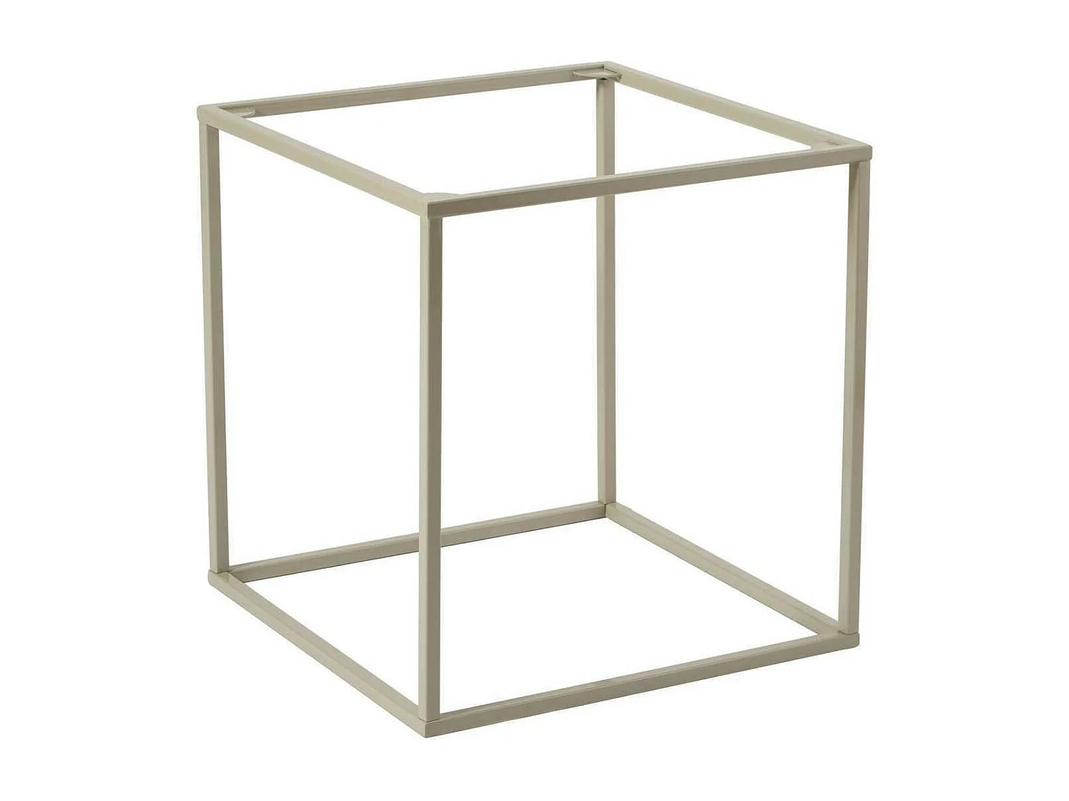 Bout de canapé cube blanc cassé – plateau mobile SFAX