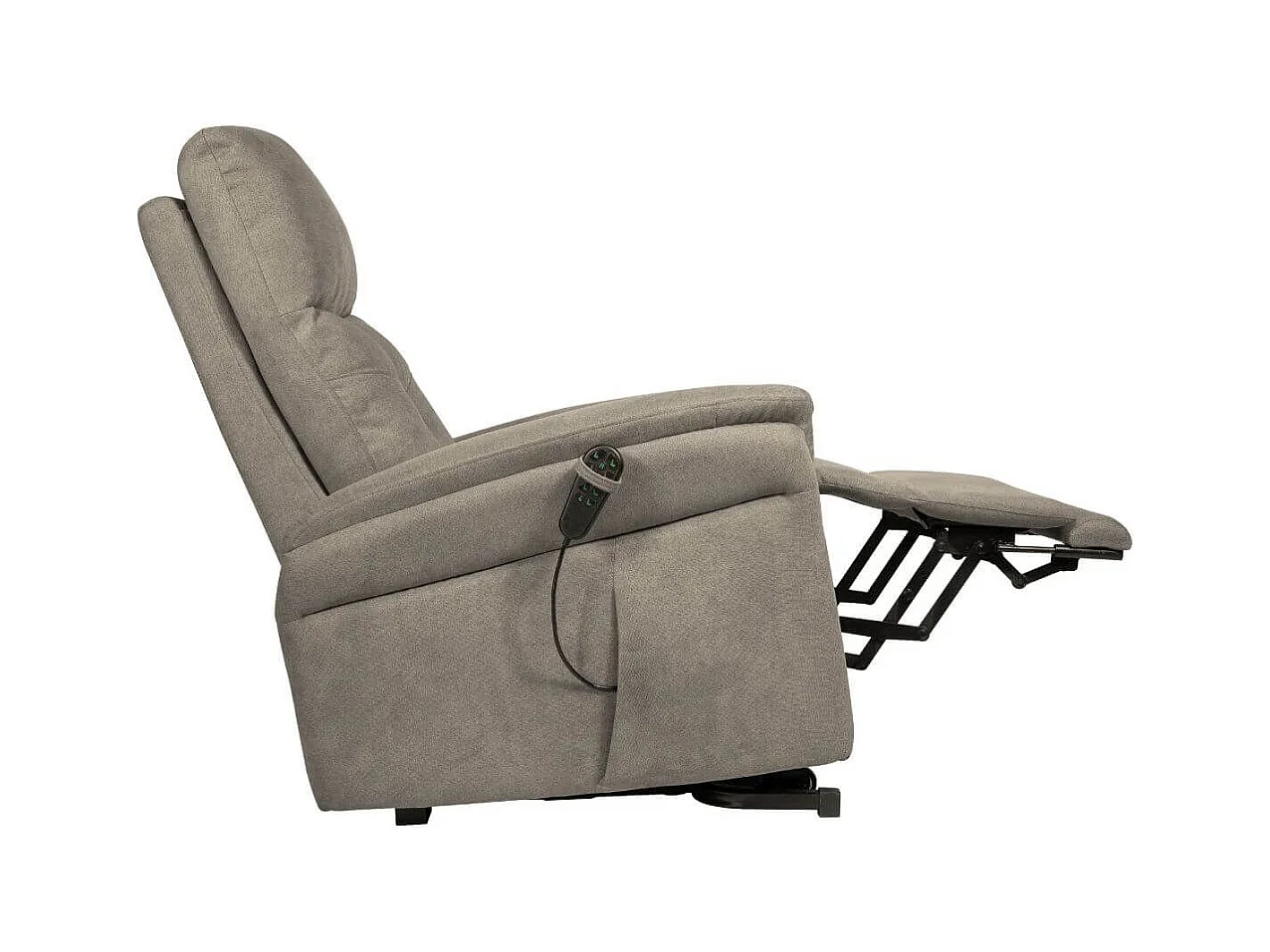 Fauteuil relax releveur tissu polyester taupe - VITILIS
