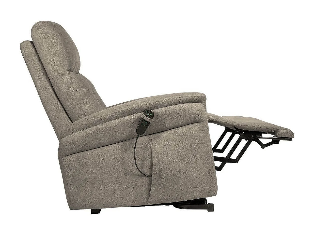 Fauteuil relax releveur tissu polyester taupe - VITILIS