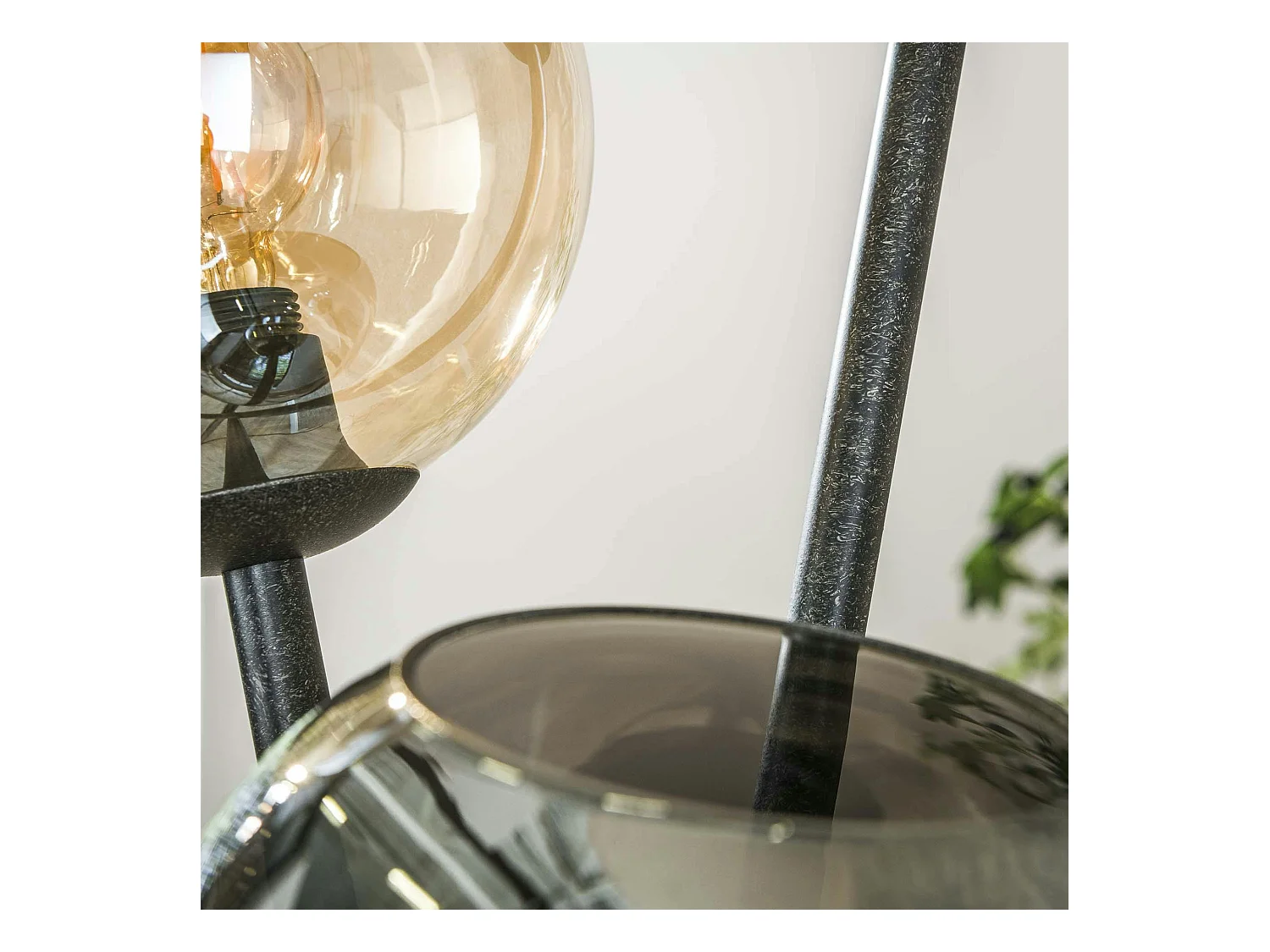 Lampadaire design en verre – torche 3 couleurs NIAGARA