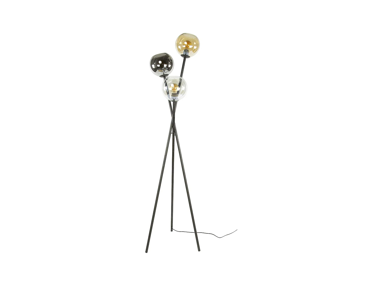 Lampadaire design en verre – torche 3 couleurs NIAGARA