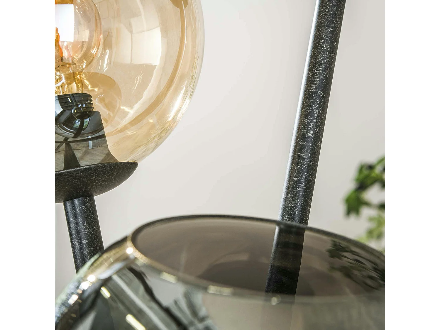 Lampadaire design en verre – torche 3 couleurs NIAGARA