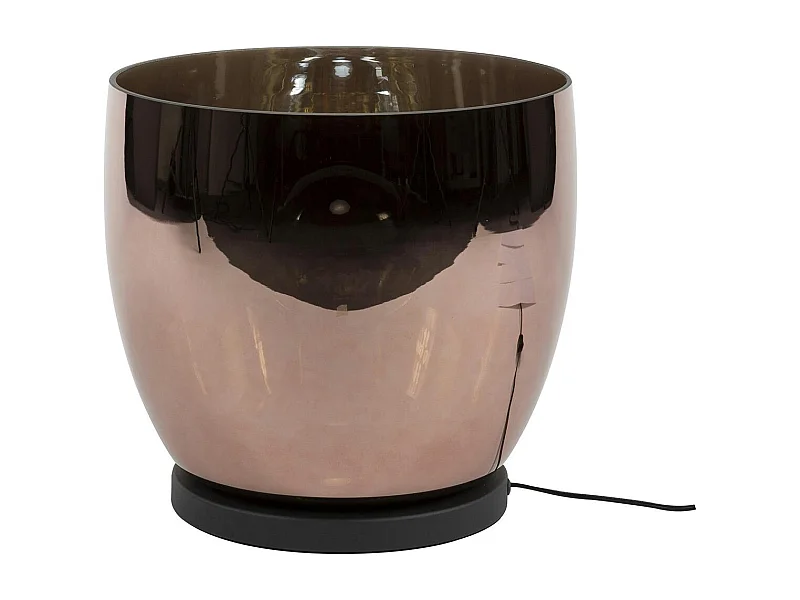 Lampe de salon moderne avec vasque en verre cuivré 32 cm NIAGARA