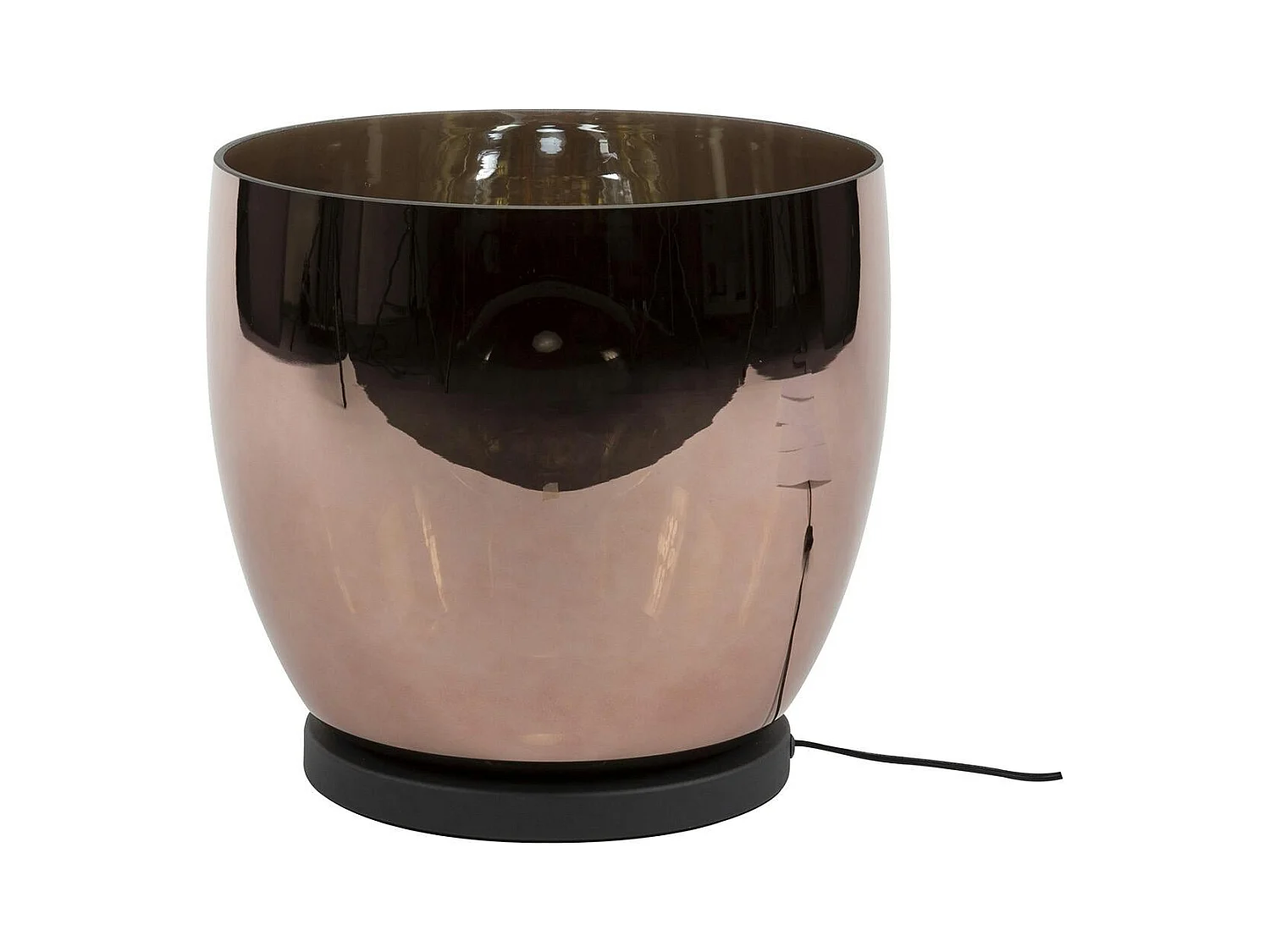 Lampe de salon moderne avec vasque en verre cuivré 32 cm NIAGARA