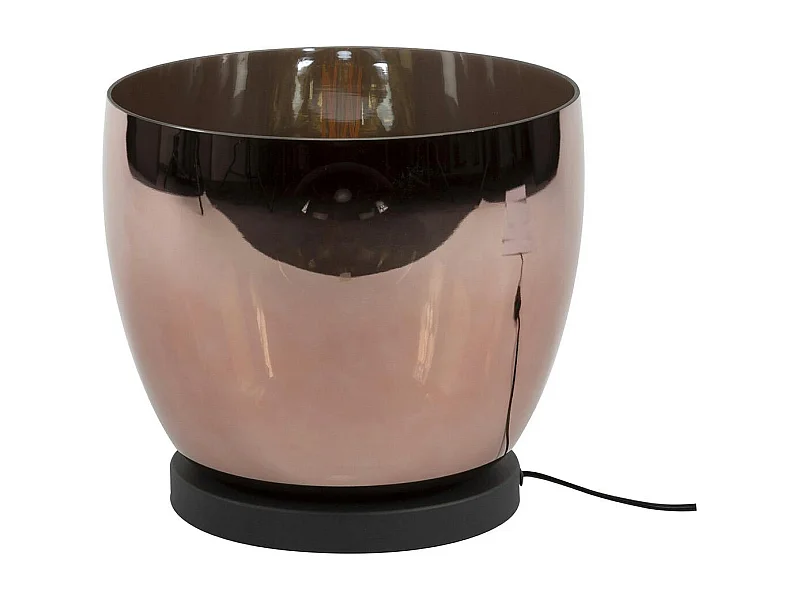 Lampe de salon moderne avec vasque en verre cuivré 27 cm NIAGARA