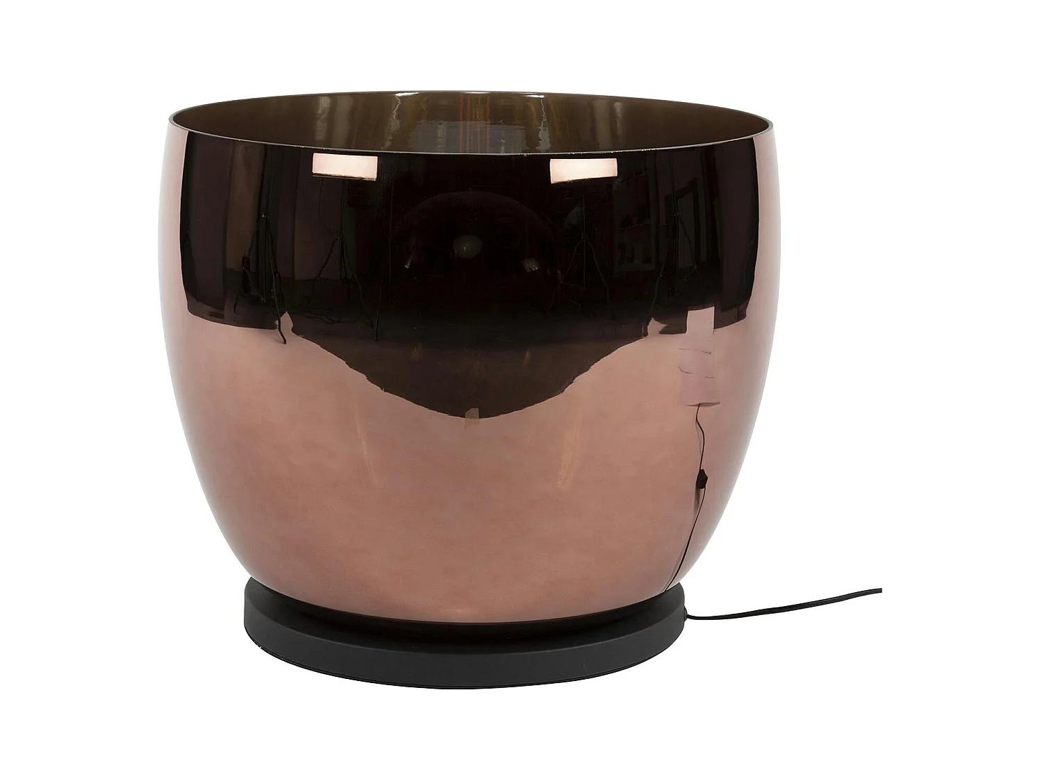 Lampe de salon moderne avec vasque en verre cuivré 41 cm NIAGARA