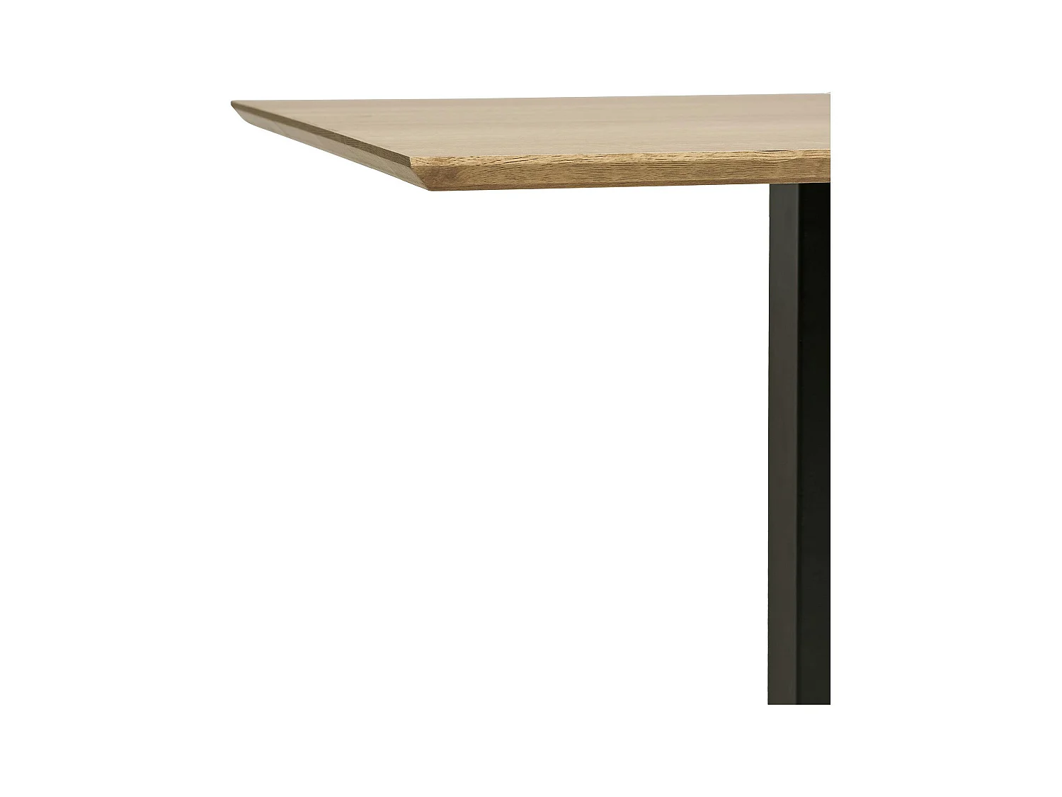 Table bistrot mélamine effet bois – pied métal, 70 cm NAPA