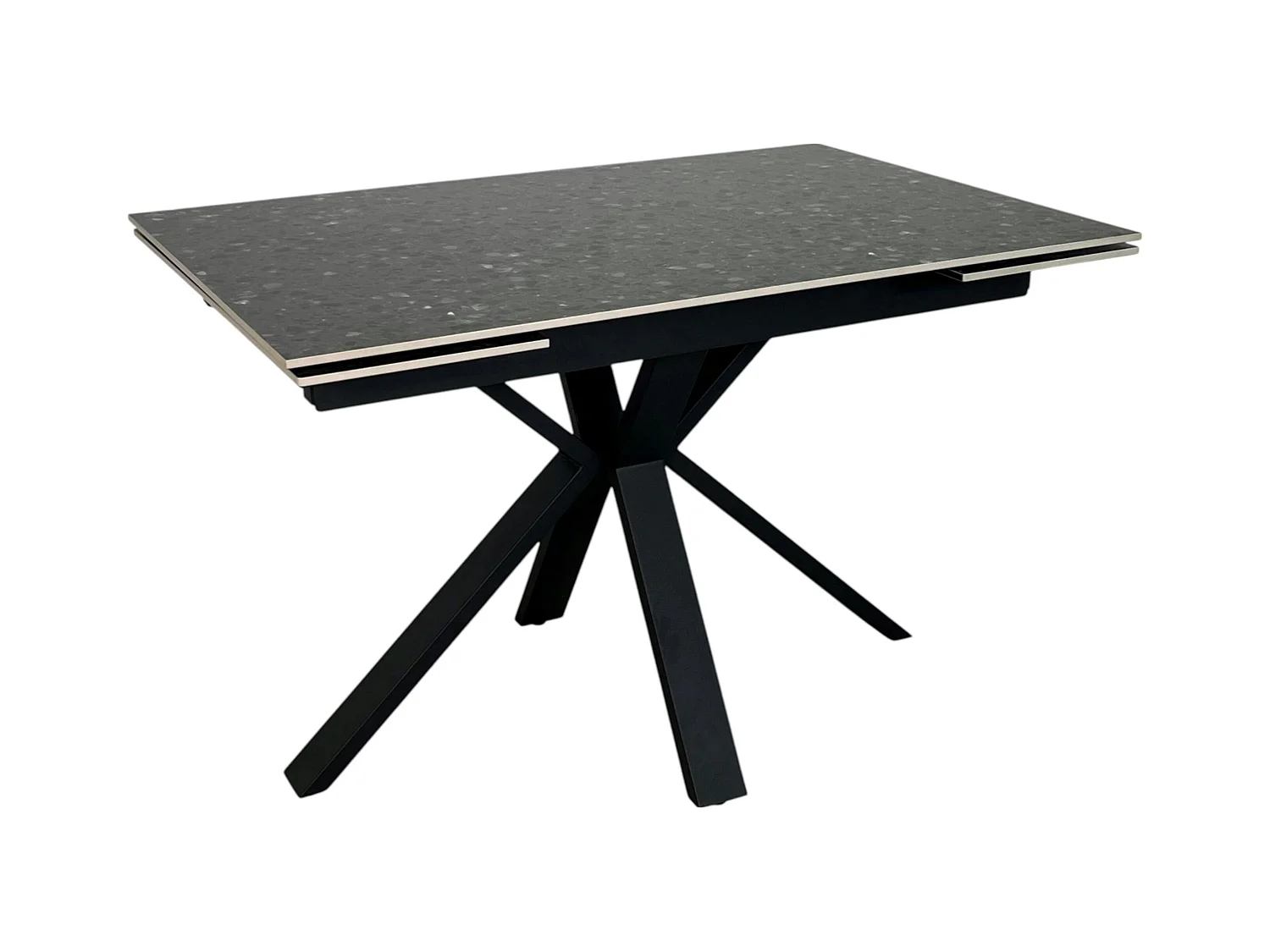Table céramique extensible - terrazzo gris 120-180 cm VICO