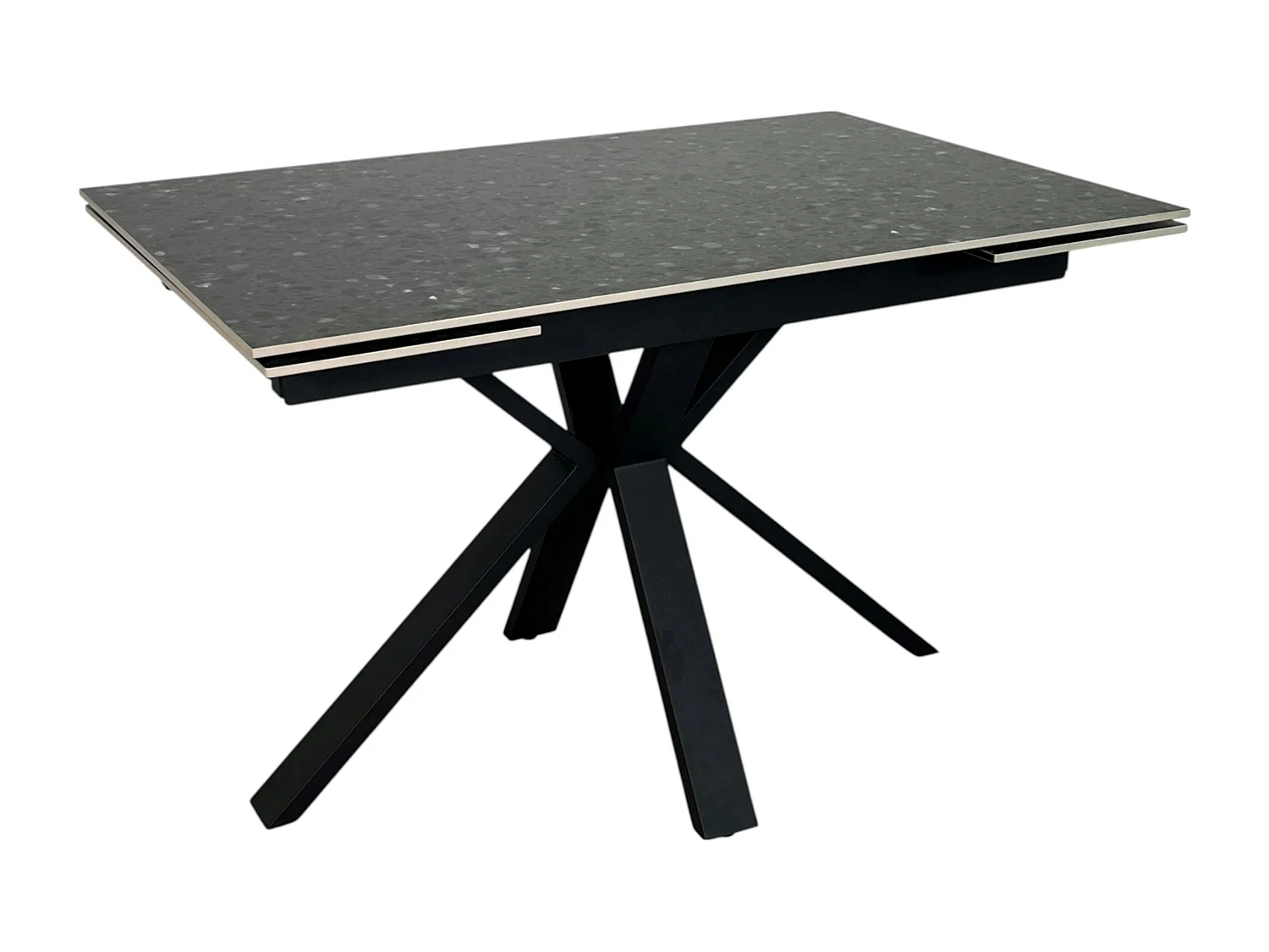 Table céramique extensible - terrazzo gris 120-180 cm VICO