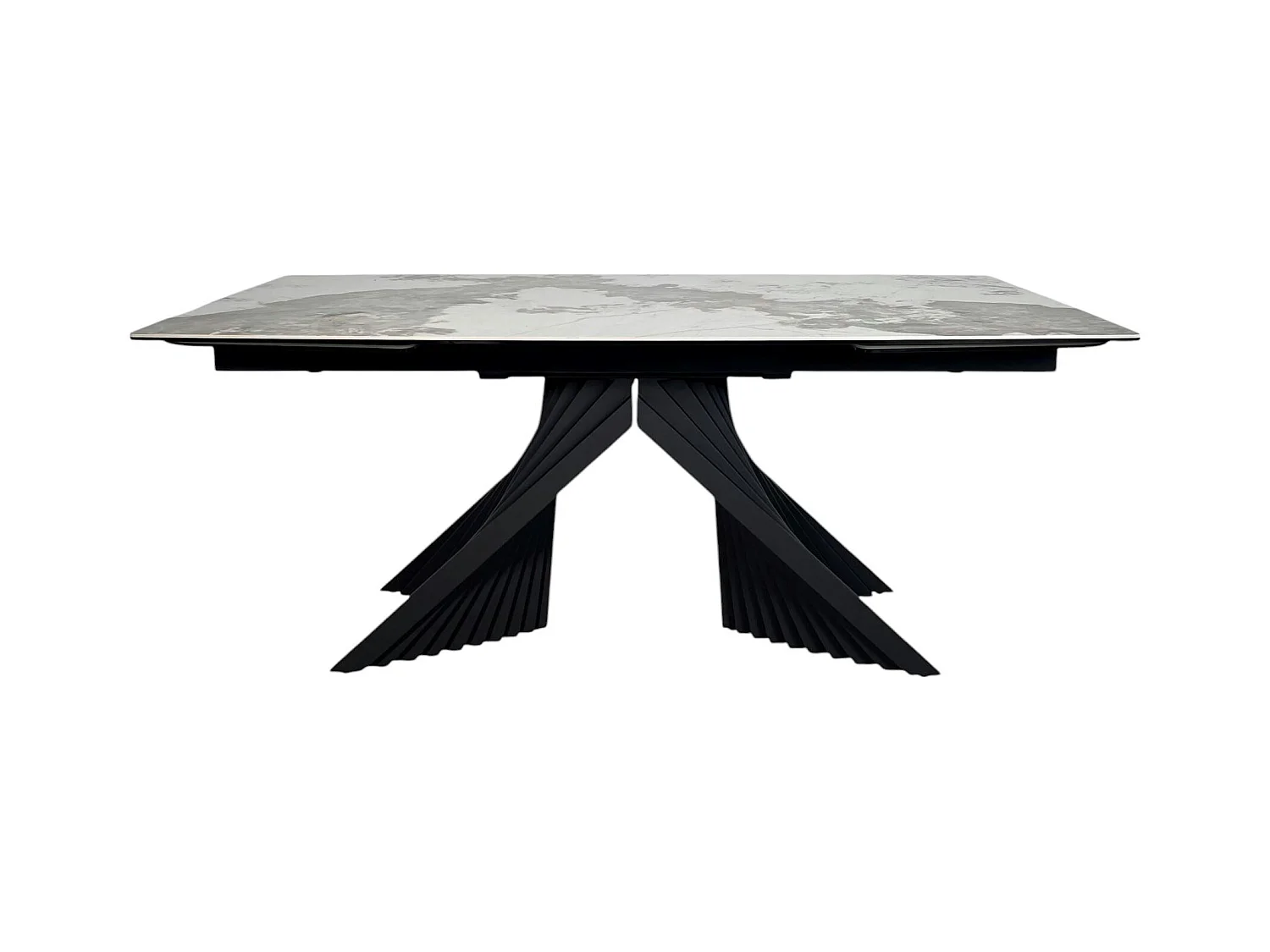 Table extensible céramique - pied origami 180-280 cm LOMBARDIE