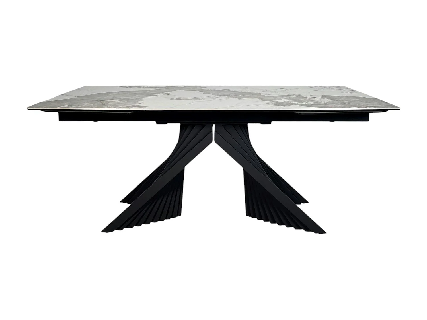 Table extensible céramique - pied origami 180-280 cm LOMBARDIE