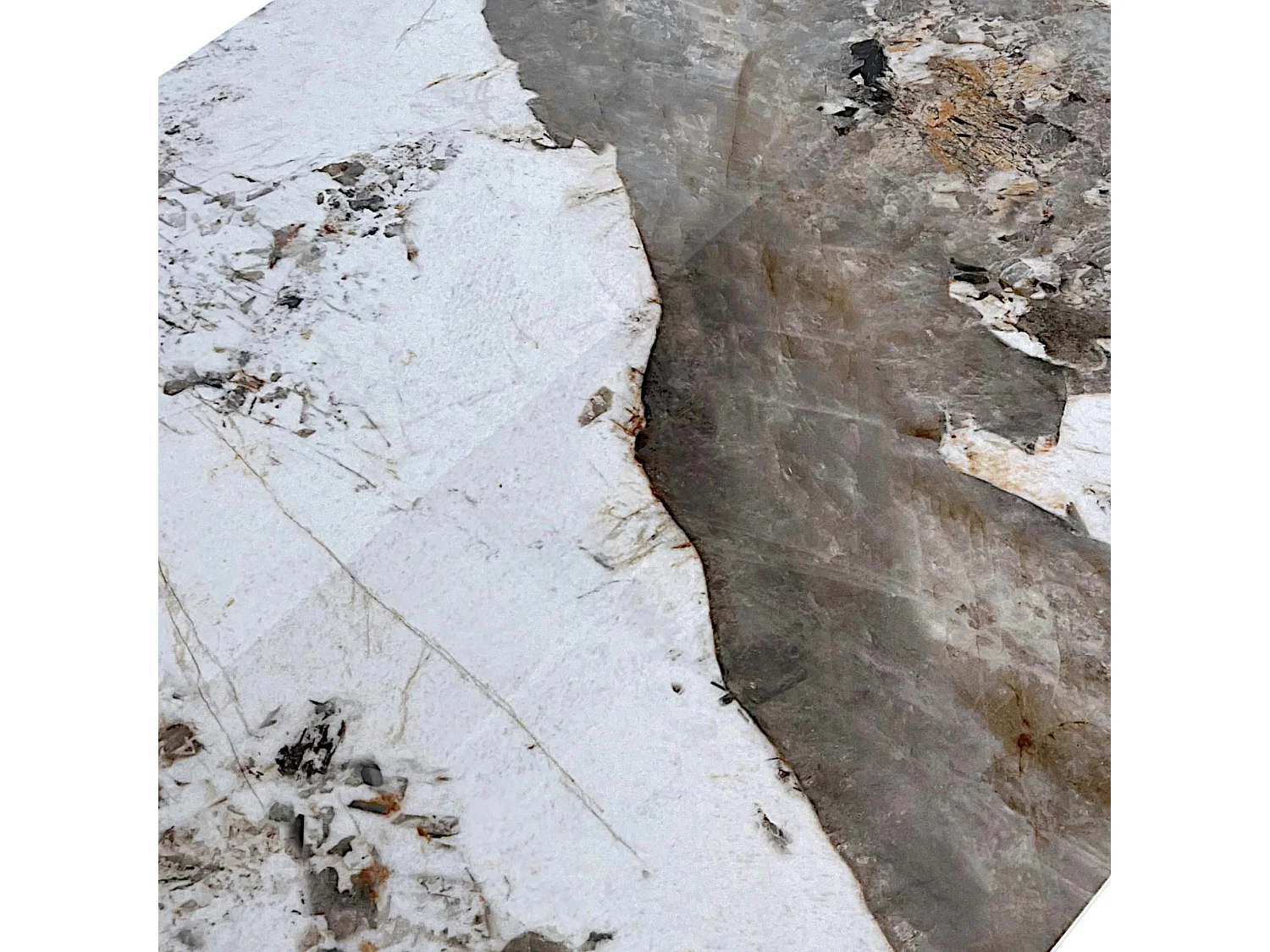 Table extensible céramique - pied origami 180-280 cm LOMBARDIE