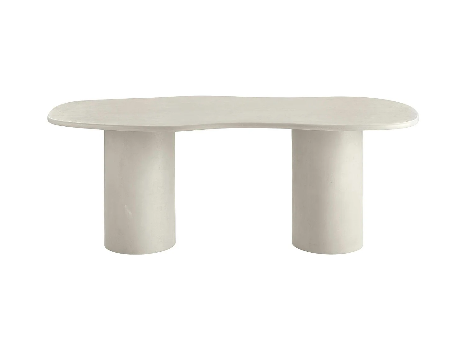 Table à manger moderne grise - organique, 200 cm ALBERTA