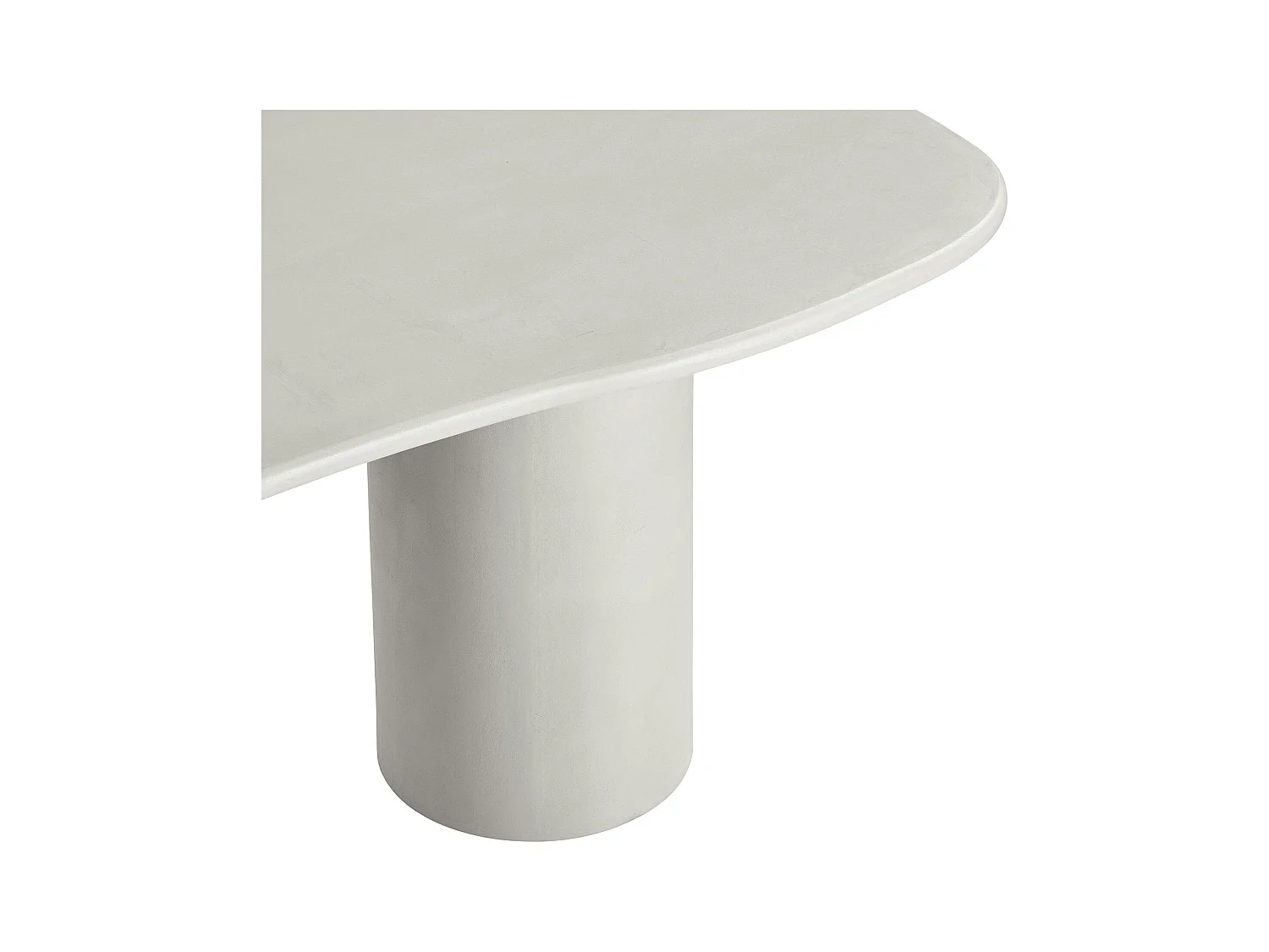 Table à manger moderne grise - organique, 200 cm ALBERTA