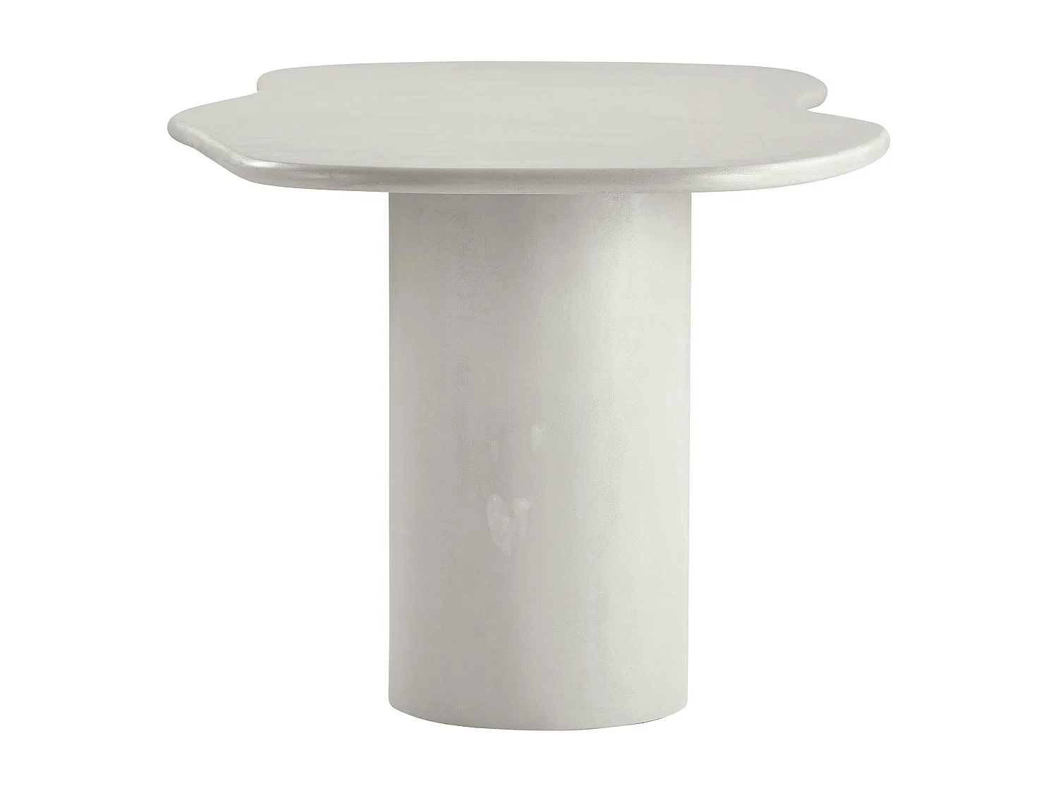 Table à manger moderne grise - organique, 200 cm ALBERTA