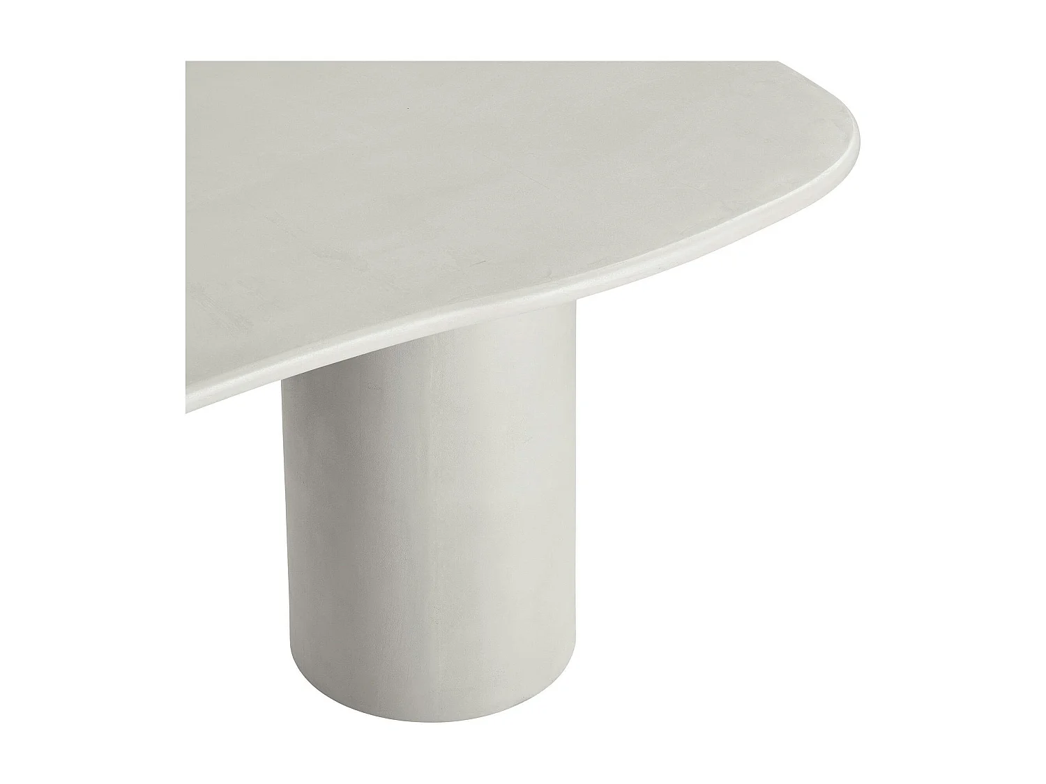 Table à manger moderne grise - organique, 200 cm ALBERTA