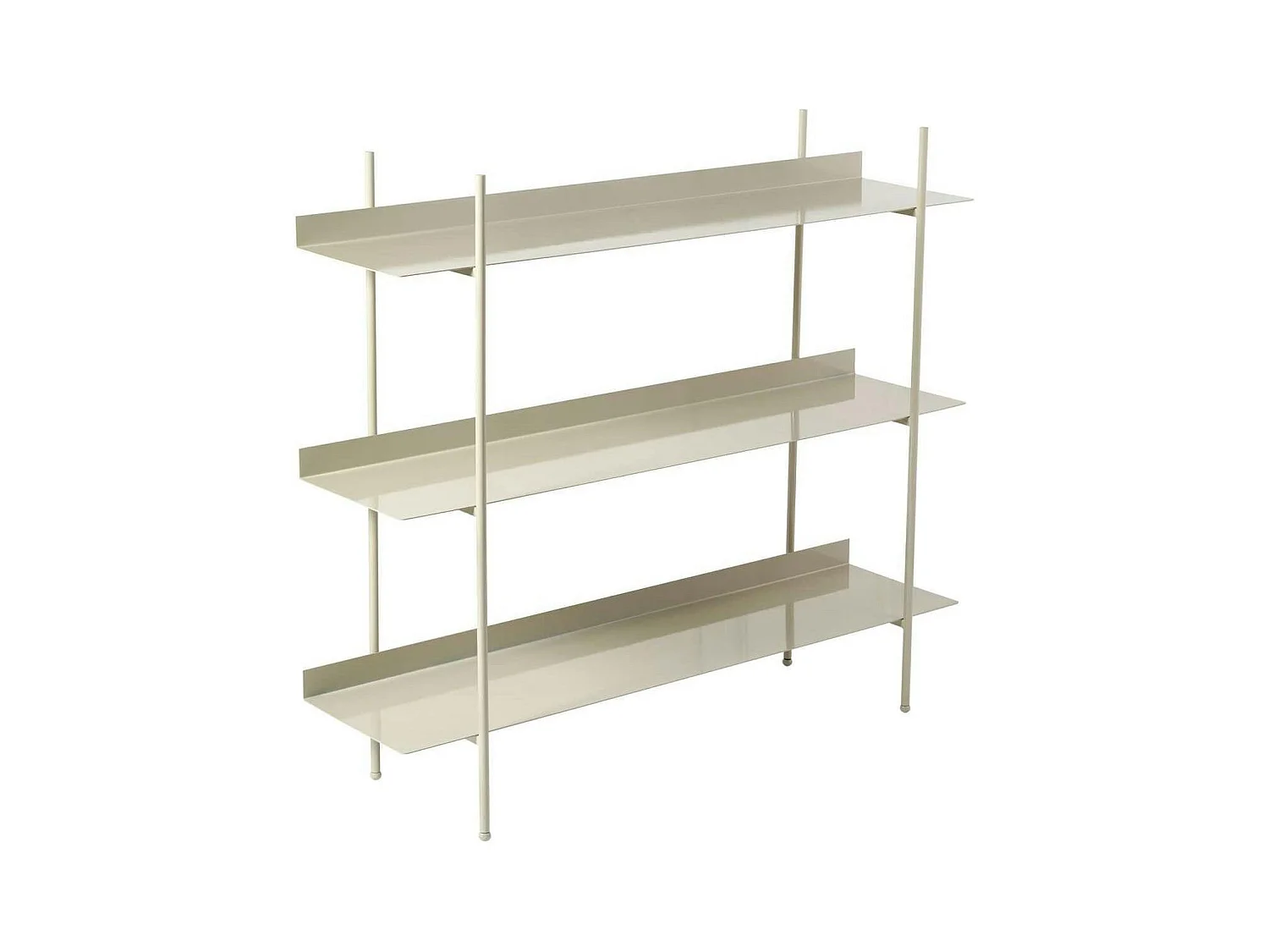 Étagère métal taupe 3 niveaux H 106 cm – esprit loft SFAX