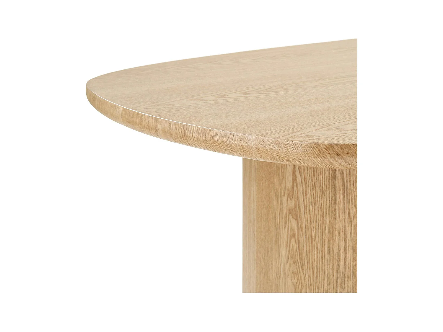 Table moderne en bois clair - pieds design, 210 cm MATERA
