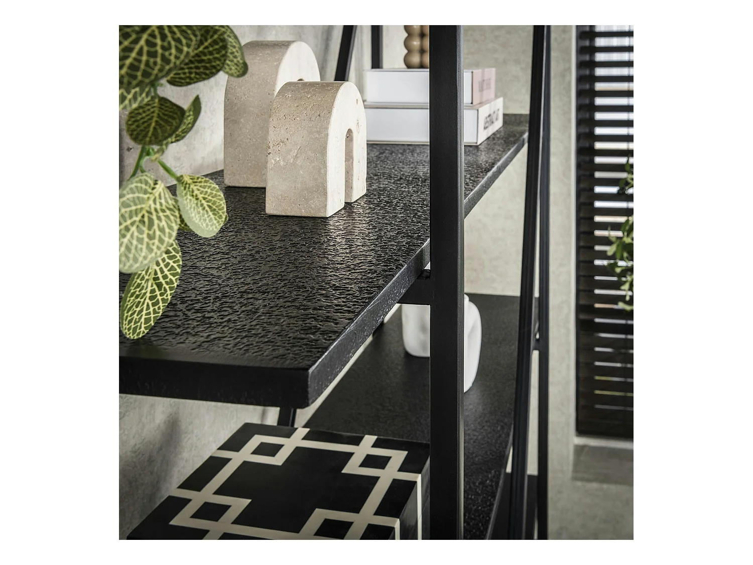 Etagère de salon moderne 5 plateaux RALF