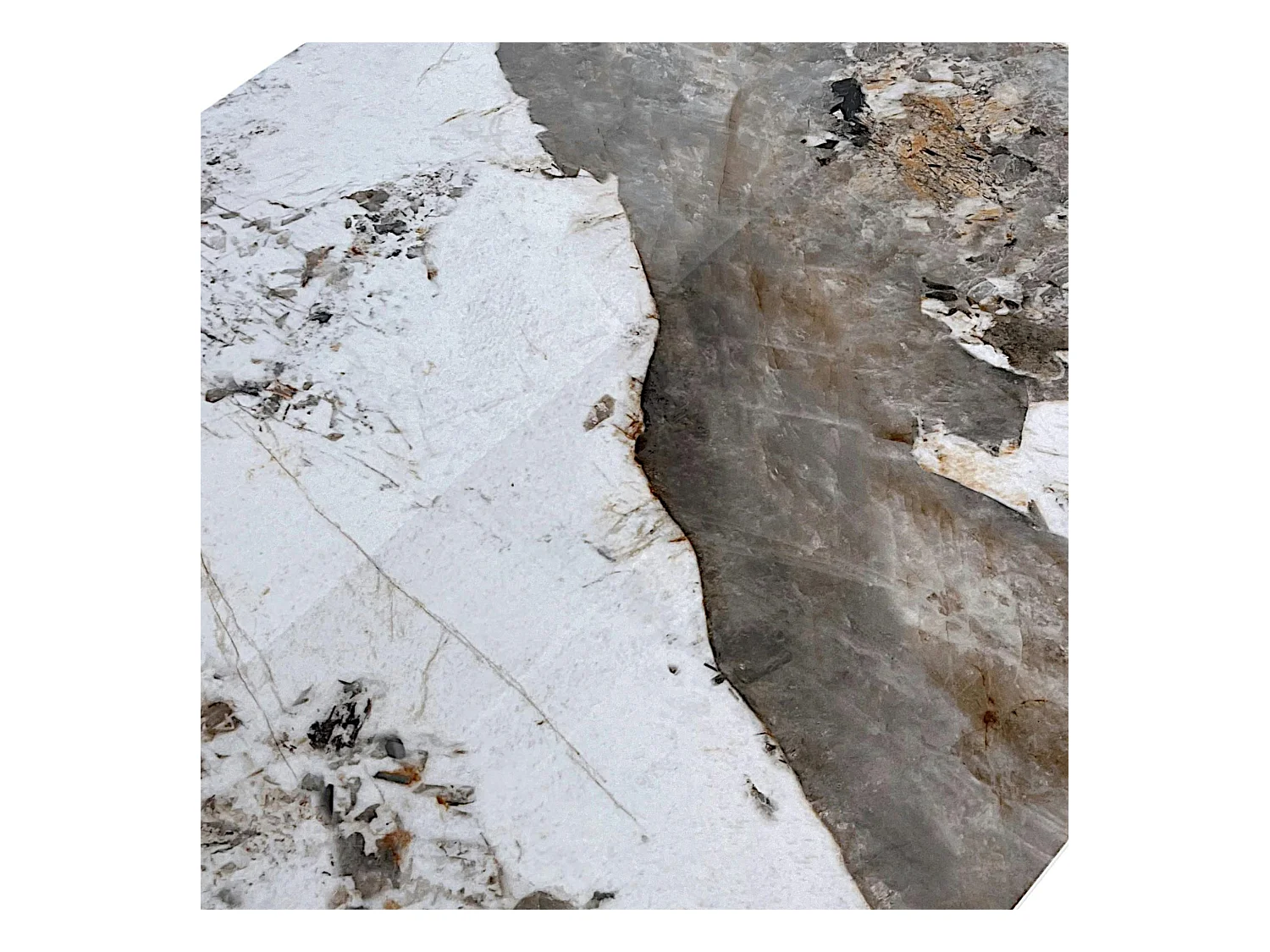 Table céramique extensible - pied central 150 cm LOMBARDIE