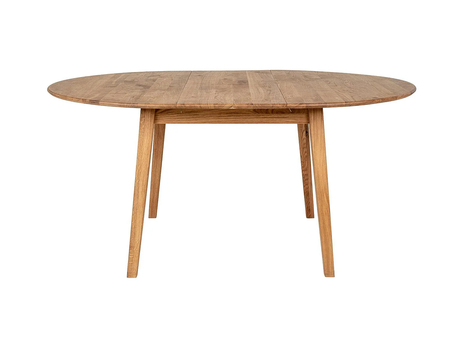 Table extensible ronde en bois clair 118-158 cm SAVONE