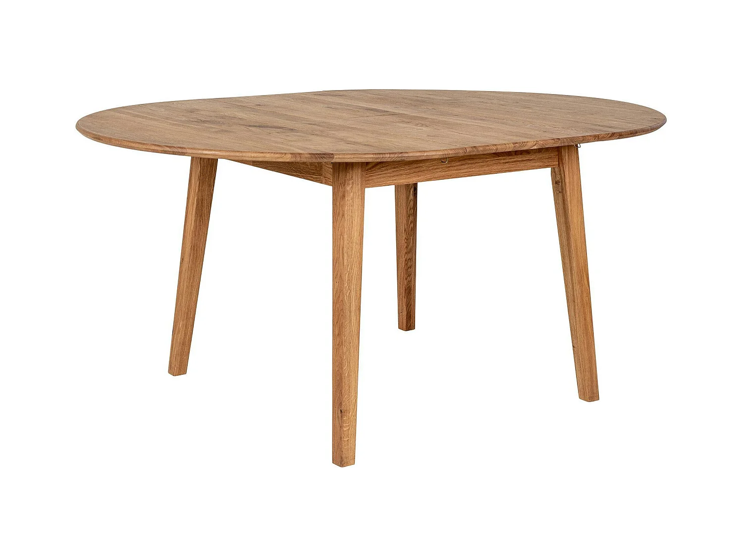 Table extensible ronde en bois clair 118-158 cm SAVONE