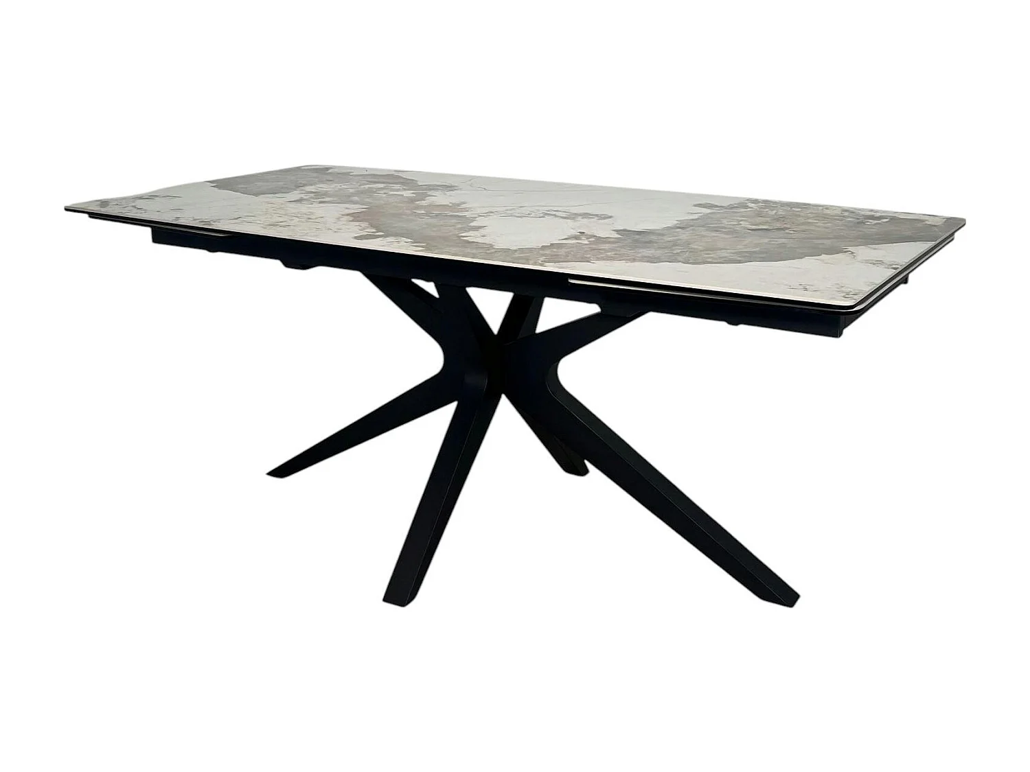 Table céramique extensible effet marbré 180-280 cm LOMBARDIE