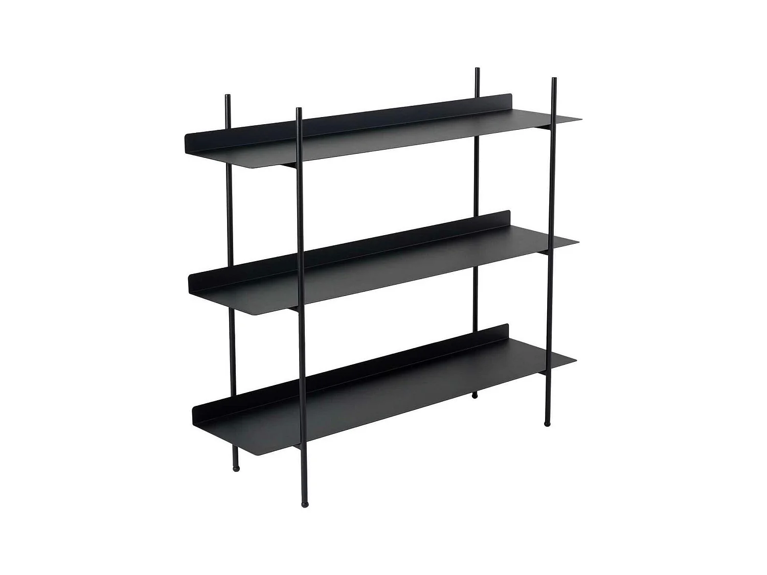 Étagère métal noir 3 niveaux H 106 cm – esprit loft SFAX