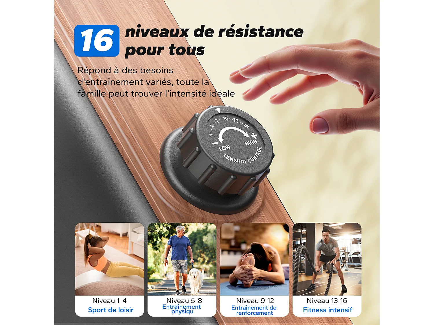 MERACH Roeimachine voor thuis - Inklapbaar Roeitrainer met 16 weerstandsniveaus - Bluetooth/APP/LCD - Stille werking - Snelle montage - Tot 158 kg