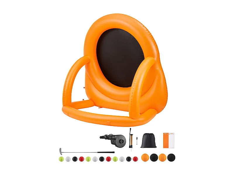 Reuzendartspel SucceBuy, Ppblaasbaar Voetbaldoel 2 m met Ballen en Pompen, voor Openluchtfeesten, Familiebijeenkomsten