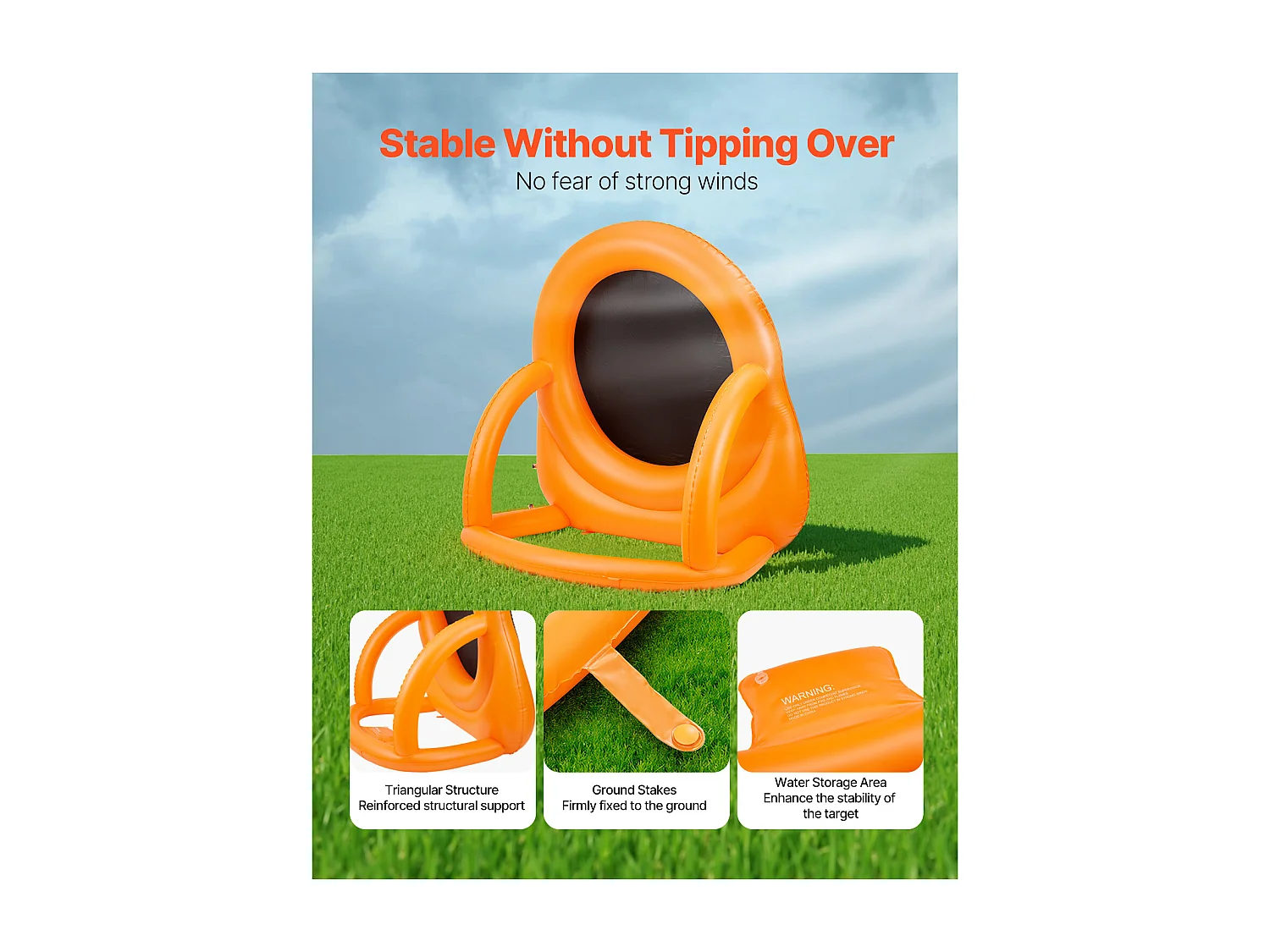 Jogo de Flechas Gigante SucceBuy, Alvo de Futebol Inflável 2 m com Bolas e Bombas