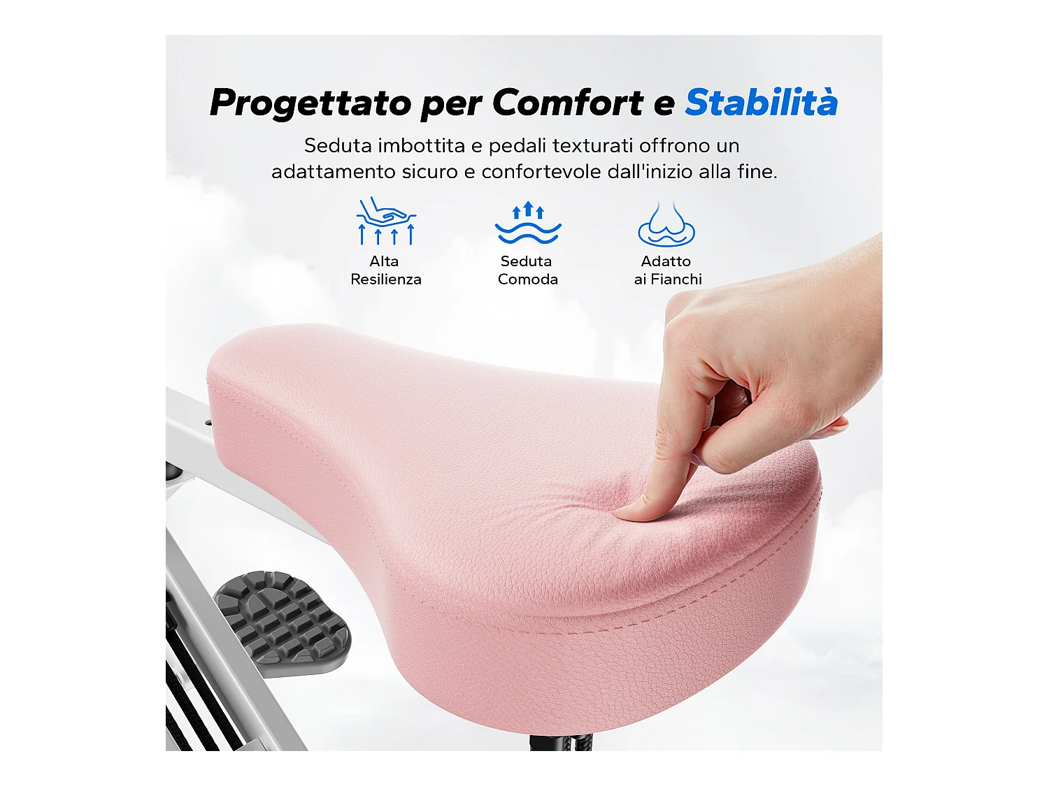 Appareil de Fitness MERACH, Type Équitation, Résistance Réglable, Écran LCD, Charge 160kg, Pliable, Pour Abdos/Jambes/Dos, Blanc