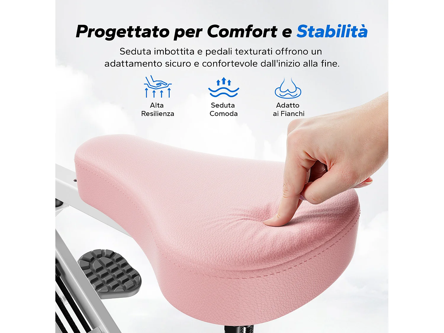 Appareil de Fitness MERACH, Type Équitation, Résistance Réglable, Écran LCD, Charge 160kg, Pliable, Pour Abdos/Jambes/Dos, Blanc